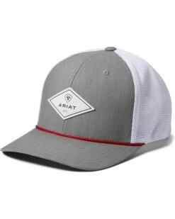 Ariat Flexfit110 Snapback Diamond Logo Rope Brim Mesh Back Cap