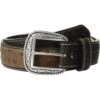 Ariat Tooled Tab Ostrich Belt