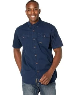 Ariat Rebar Washed Twill Short Sleeve Work Shirt