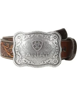 Ariat Rectangle Rope Edge Shield Buckle Belt