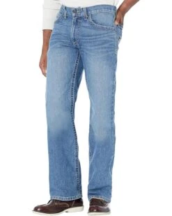 Ariat Rebar M4 Low Rise DuraStretch Edge Bootcut Jeans In Ventura