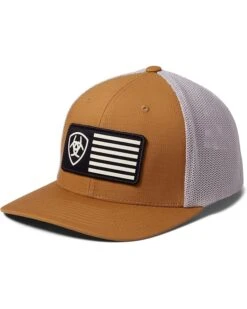 Ariat Flex Fit Flag Patch Mesh Back Cap