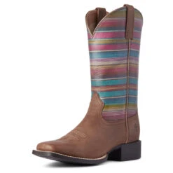'Ariat' Women's Round Up Square Toe - Brown / Serape -Ariat F21 WMS WEST 10038421 3 4 front 1024x1024@2x