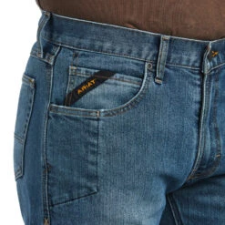 'Ariat' Men's M5 Rebar Straight Leg - Edgewood -Ariat S22 MNS WORK 10039288 detail01 1024x1024@2x
